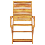 Folding Bistro Set Folding 3 pcs Brown Solid Acacia Wood 3375697