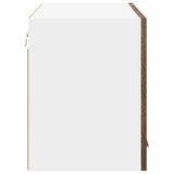 Hanging Cabinet with Door Smoked Oak and White 80 x 31 x 40 cm 884234
