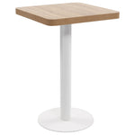 Bistro Table Light Brown 50x50 cm MDF 286426