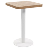 Bistro Table Light Brown 50x50 cm MDF 286426