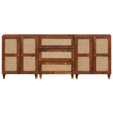 Sideboard Set 3 pcs Brown 180 x 33 x 75 cm Solid Mango Wood 3310170
