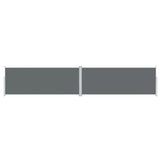 Retractable Side Awning Anthracite 200x1000 cm 318044