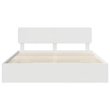 Bed Frame with Drawer White 180 x 200 cm Engineered Wood 3412157