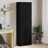 Office Cabinet Black Oak 60 x 32 x 190 cm Engineered Wood 3329298