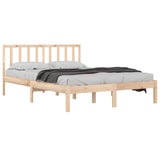 Bed Frame without Mattress Solid Wood Pine 120x190 cm Small Double 3105041