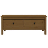 Coffee Table Honey Brown 100x50x40 cm Solid Wood Pine 814607
