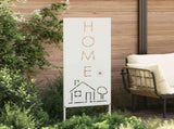 Garden Privacy Screen White 50 x 140 cm Cold-rolled steel 876337