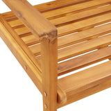 Garden Sofa Chair 2pcs 66.5x65x81 cm Solid Wood Acacia 366374
