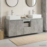 Bathroom Cabinet Set 3 pcs Concrete Grey 49.5 x 41 x 62.5 cm 3405650