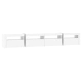 TV Cabinet with LED Lights White 240x35x40 cm 3152762