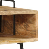 ZNTS Bedside Table Solid Mango Wood 40x34x47 cm 246019