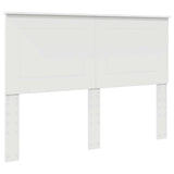 Storage Bed with Headboard White 150 x 200 cm Engineered Wood 3409538
