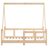 Kids Bed Frame 70x140 cm Solid Wood Pine 834456