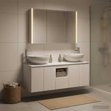 Bathroom Cabinet Set 4 pcs White Engineered Wood 3406503