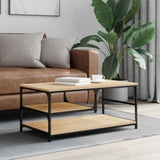 Coffee Table Sonoma Oak 90x49x40 cm Engineered Wood 835310