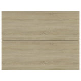 Bedside Cabinets 2 pcs Sonoma Oak 40x30x30 cm Engineered Wood 801060