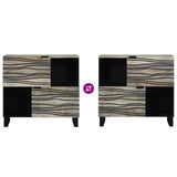 Sideboard White 80 x 33 x 75 cm Solid mango wood 4017999