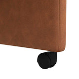 Dining Chairs with Wheels 2 pcs Brown 57 x 67 x 98 cm 42017893