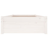 Bed Frame without Mattress with Drawers White Single 3103459