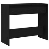 Console Table Black Oak 30 x 36 x 75 cm Engineered Wood 862769