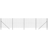 Wire Mesh Fence Anthracite 1.6x10 m Galvanised Steel 154228