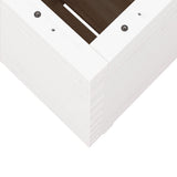 Garden Planter White 50x50x72.5 cm Solid Wood Pine 3282575