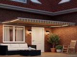 Manual Awning Frame with LEDs Green, Yellow and White 4 x 3 m 3420627