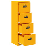 File Cabinet with Drawer Mustard Yellow 45.5 x 42 x 139 cm 891625