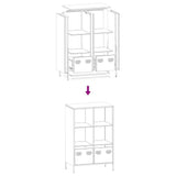 Highboard Pink 68x39x103.5 cm Steel 851383
