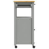 Kitchen Trolley MONZA 48x40x88.5 cm Solid Wood Pine 376089