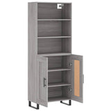 Highboard Grey Sonoma 69.5x34x180 cm Engineered Wood 3189987