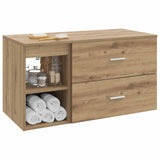 Bathroom Furniture Set 2 pcs Artisan Oak Engineered Wood 3403943