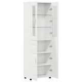 Highboard with Shelf FLORIN High Gloss White 60 x 35 x 182 cm 3397918