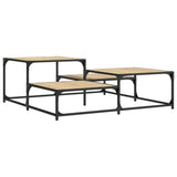 Coffee Table Sonoma Oak 107x107x40 cm Engineered Wood 837753