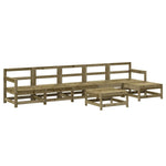 ZNTS 7 Piece Garden Lounge Set Impregnated Wood Pine 3186430