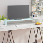 ZNTS TV Stand/Monitor Riser Glass Green 100x30x13 cm 244147