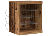 LED Sideboard Old Wood 41 x 37 x 67 cm Engineered Wood 863051