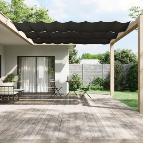 Vertical Awning Anthracite 180x1000 cm Oxford Fabric 148225