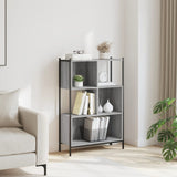Bookcase Grey Sonoma 72x28x109 cm Engineered Wood 838886