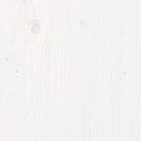 Sideboard White 111x34x60 cm Solid Wood Pine 813810