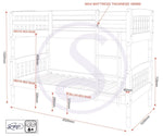 ZNTS Albany 3' Bunk Bed 200-205-001