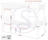 ZNTS Albany 3' Bunk Bed 200-205-001