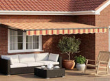 Retractable Awning Yellow, Orange and White 3 x 2 m 3419045