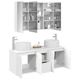 Bathroom Cabinet Set 4 pcs White Engineered Wood 3406543