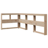 Bookcase Bed without Mattress 90x200 cm Solid Wood Pine 3324326