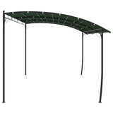 Gazebo 4 x 3 x 2.55 m Green Powder-Coated Steel and Fabric 42030535