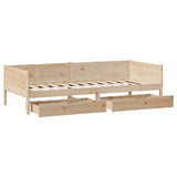 Daybed with Drawers without Mattress 80x200 cm Solid Wood 3302094