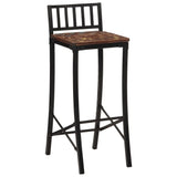 Bar Chairs 4 pcs Solid Wood Reclaimed 358945