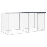 Chicken Cage with Roof Anthracite 203x98x90 cm Galvanised Steel 3189039