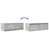 TV Cabinet Concrete Grey 80x31x25.5 cm Engineered Wood 861514